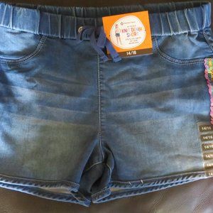 Member's Mark Knit Denim Shorts Girls Size 14/16